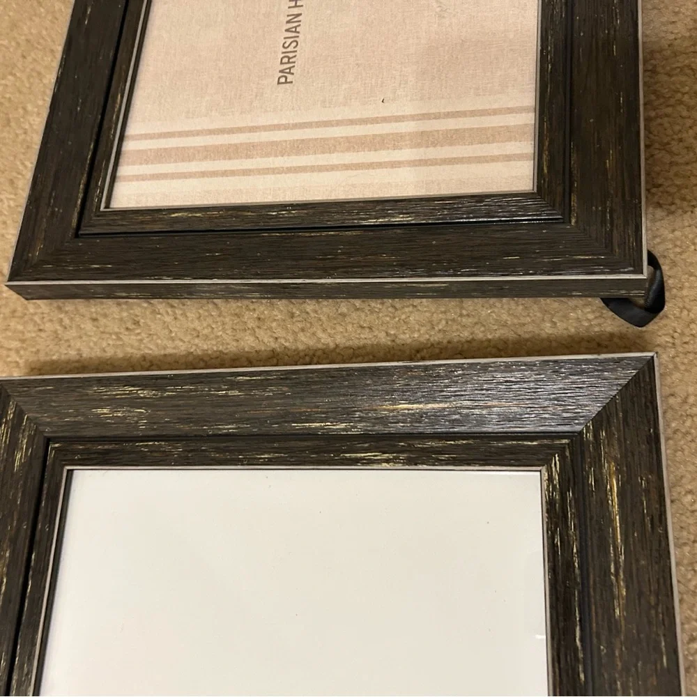 Distressed Black 8x10 Parisian Works Picture Frame dark‎ wooden duo